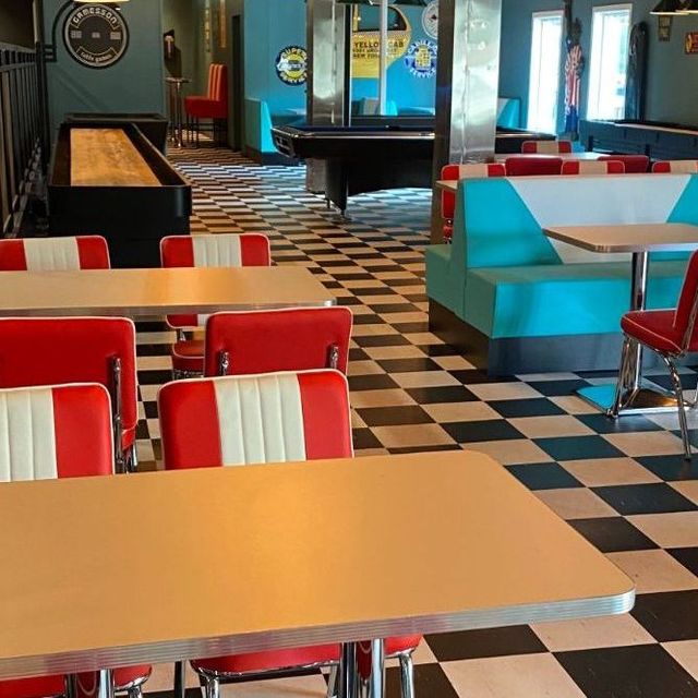 Klassisk dinerinteriør